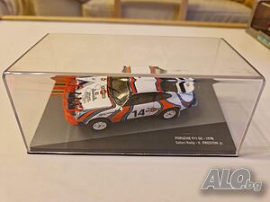 Porsche 911 SC Safari Rally 1978 - мащаб 1:43 на DeAgostini моделът е нов в PVC дисплей-кейс