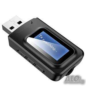 Блутут USB Аудио приемник - предавател, LCD дисплей, 3.5mm жак