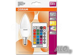 НОВИ! LED крушка Е14 Osram с дистанционно димируема