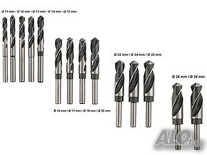 НОВИ! Комплект спирални свредла HSS различни размери четири модела