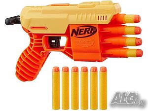 НОВ! Бластер NERF Alpha Strike FANG QS-4, пистолет, 10 стрелички