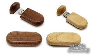 Дървена Флашка 32 гб USB, подарък за сватба рожден ден