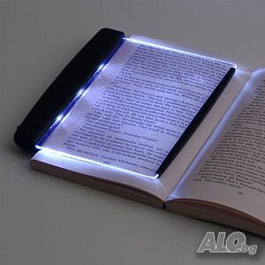 Светещ LED панел за четене на книга в тъмно