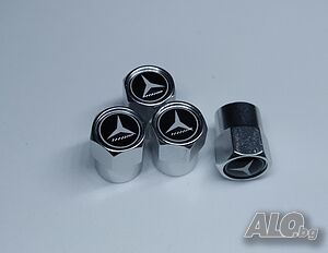 4 бр. Капачки за вентили Мерцедес, Mercedres Benz