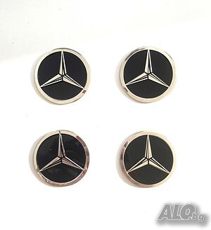 стикери метални за капачки за джанти или тасове за Mercedes