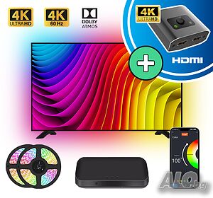 Амбиентно осветление за ТЕЛЕВИЗОР, синхронизираща се LED лента с ЕКРАН - HDMI Sync Box