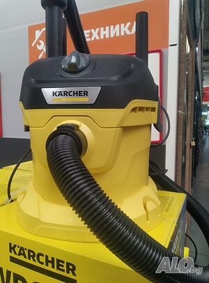 Мултифункционална прахосмукачка Karcher WD 2 Plus за сухо и мокро почистване