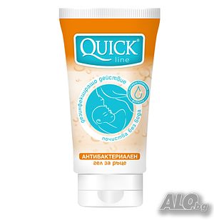 Антибактериален гел Quick Line, 50 мл