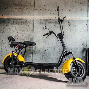 Електрически скутер BIG CITY HARLEY 1500W 60V/12AH Yellow