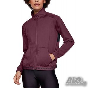 Дамско спортно горнище under armour hg full zip vented jacket purple