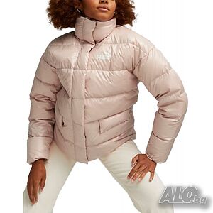 Дамско зимно яке puma style down shiny puffer jacket pink