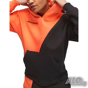 Мъжко спортно горнище puma x mercedes amg statement hoodie black orange