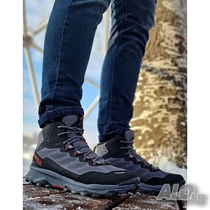 Мъжки зимни обувки боти MERRELL Speed Strike Mid Gore-Tex Shoes Grey/Black