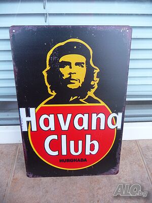 Метална табела Havana Club Че Гевара кубински ром Хавана клуб алкохолна напитка