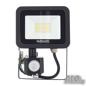 LED Прожектор 20W със сензор WELLUX SLIM