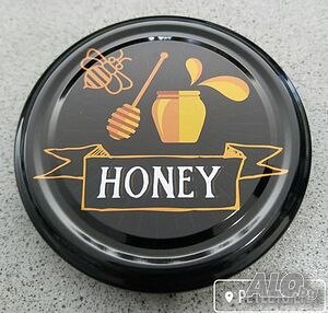 Атрактивни капачки за буркани с пчелен мед ”honey black limited one”