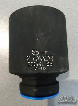 Ударна удължена вложка 6-стенна Unior 233/4L 6p - 1 inch, 55 mm