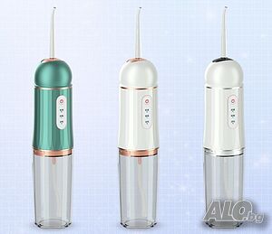 ПРОМОЦИЯ!!! Портативен зъбен душ с мощна водна струя и 4 различни приставки