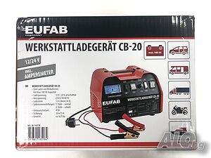 Зарядно за акумулатор 12/24 V, EUFAB-Germany