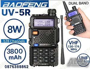 Компактна радиостанция Baofeng радиостанции UV-5R 8W, до 8км.