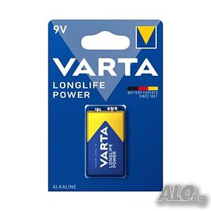 Батерия алкална VARTA LONGLIFE POWER 9V/6LR61 x1