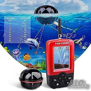 Нови промо Fish Finder XJ-01 Ultra безжичен ехолог Сонар за откриване на рибни пасажи 12 месеца гара