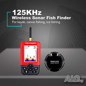 Нови промо Fish Finder XJ-01 Ultra безжичен ехолог Сонар за откриване на рибни пасажи 12 месеца гара