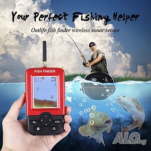 Нови промо Fish Finder XJ-01 Ultra безжичен ехолог Сонар за откриване на рибни пасажи 12 месеца гара