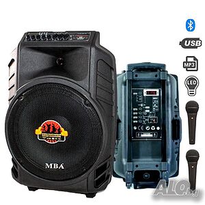 Чисто нова MBA SA-8900 ULTRA 6000w с 2 Микрофона Караоке стерео колона 12месеца гаранция модел 2024