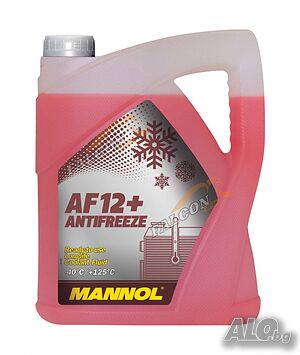 Антифриз червен MANNOL AF12+ 1L на -40 градуса