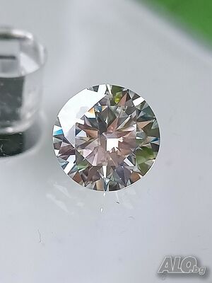 Топ Мойсанит Диамант Голям 10,9мм Фенси Moissanite Diamond