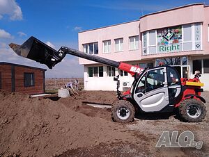 Наем на челен товарач Manitou