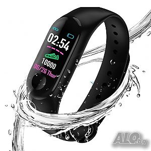 Смарт Фитнес Гривна Часовник M4 Smart Fitnes Band