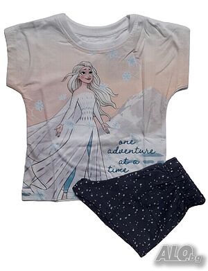 Лятна пижама за момиче Disney Frozen