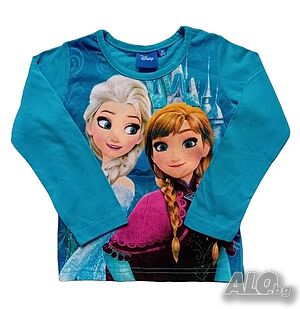 Блуза за момиче с Елза и Анна Frozen