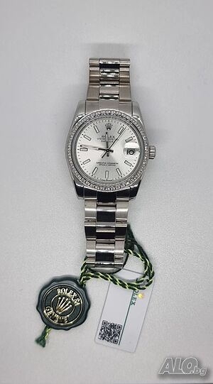 Дамски часовник Rolex Datejust 36 Steel Dial Diamond Bezel Oyster