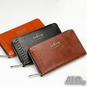 Бизнес мъжки портфейл луксозен Baellerry W0007