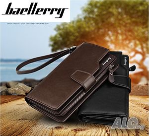 Бизнес мъжки портфейл луксозен Baellerry 1063