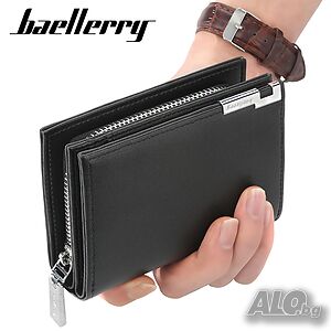 Бизнес мъжки портфейл луксозен Baellerry D1102