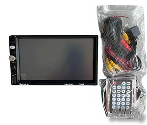 MP5 плейър за кола с огледална връзка,Bluetooth,LED тъчскрийн 7049-CP + КАМЕРА ЗА ЗАДНО ВИЖДАНЕ - 7”