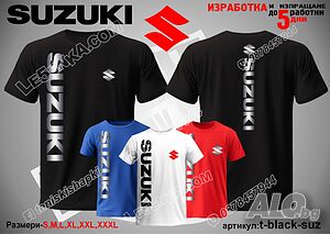 SUZUKI тениска t-black-suz