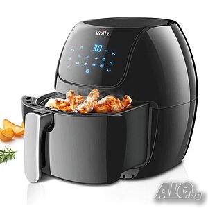 Фритюрник AirFryer Voltz 1800W, 7.7L, 2 години гаранция