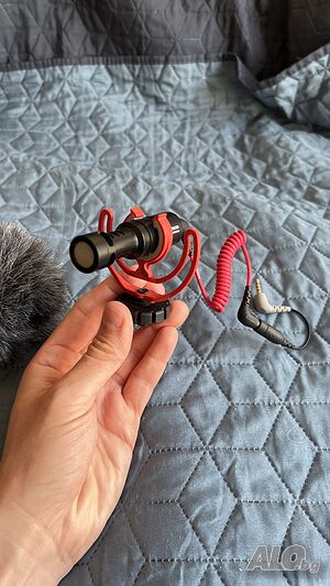 Rode VideoMicro микрофон + ветробран + TRS to TRSS преходник