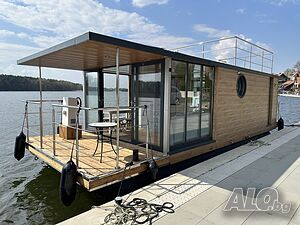 Houseboat Catamaran House on the water