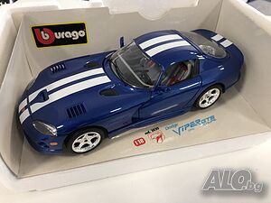 Метална колекционерска количка BBURAGO DODGE VIPER SRT