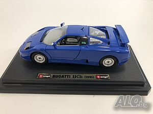 Метална колекционерска количка BUGGATI EB110 1991г. 1:24 мащаб