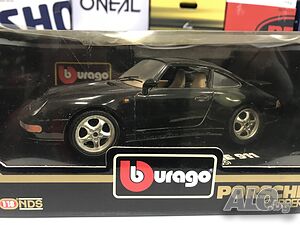 BBURAGO метална колекционерска количка PORSCHE 911 993 1:18 NEW