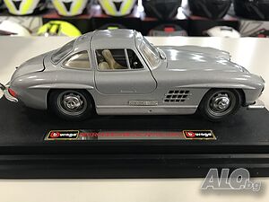 BURRAGO нова метална колекционерска количка MERCEDES 300SL 1:24