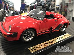 Рядък модел метална колекционерска количка PORSCHE 911 SPEEDSTER 1:18