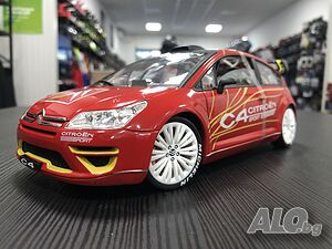 Рядък модел метална колекционерска количка SOLIDO CITROEN C4 WRC 1:18